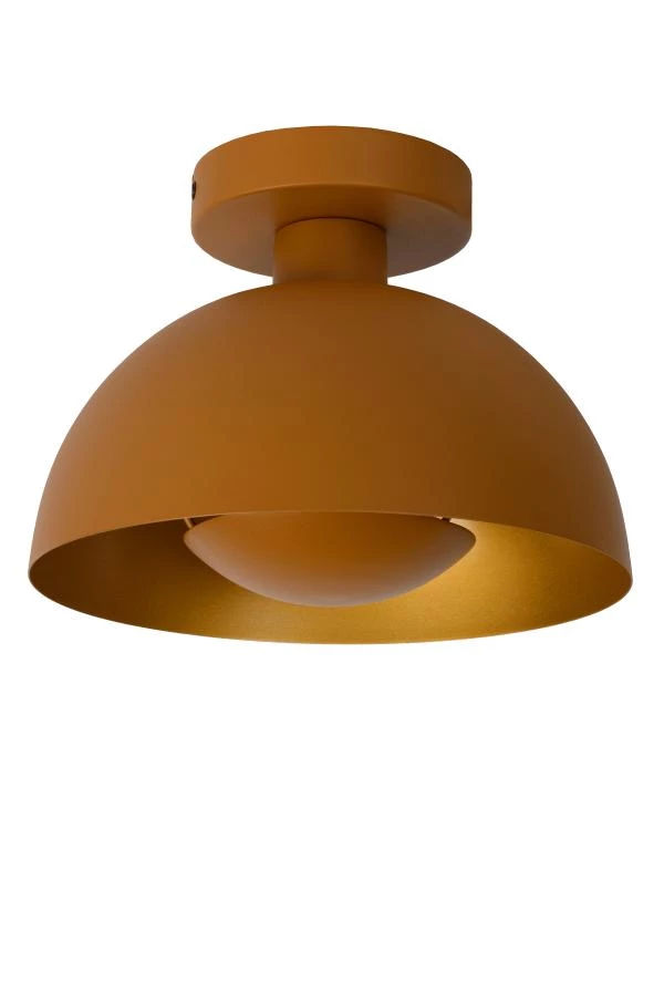 Lucide SIEMON - Flush ceiling light - Ø 25 cm - 1xE27 - Ocher Yellow - off